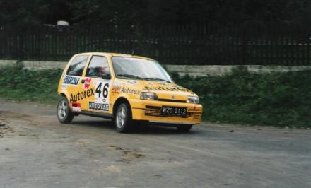 Jacek Sikora i Marek Kaczmarek - Fiat Cinquecento Sporting.